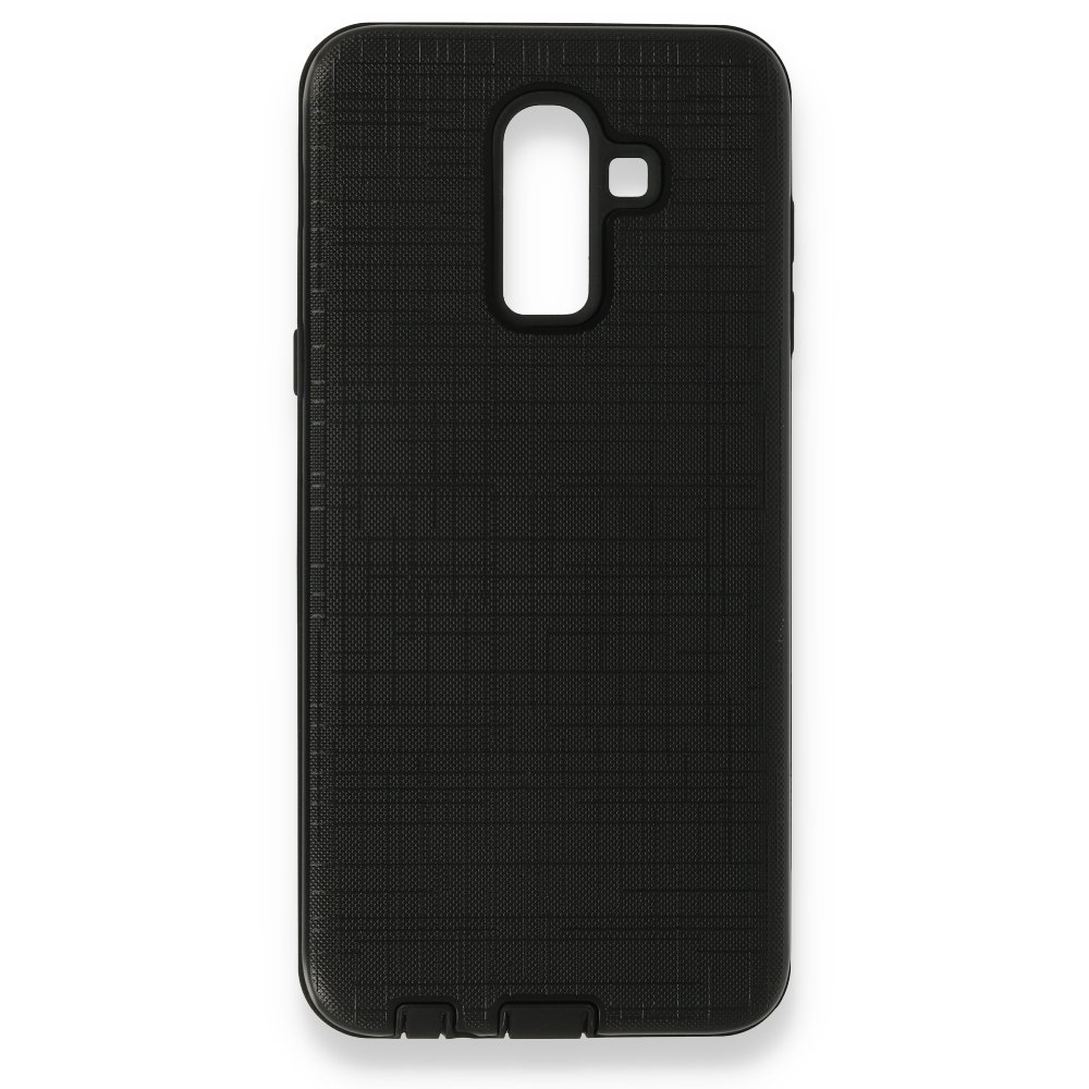 Newface Samsung Galaxy J8 Kılıf YouYou Silikon Kapak - Siyah