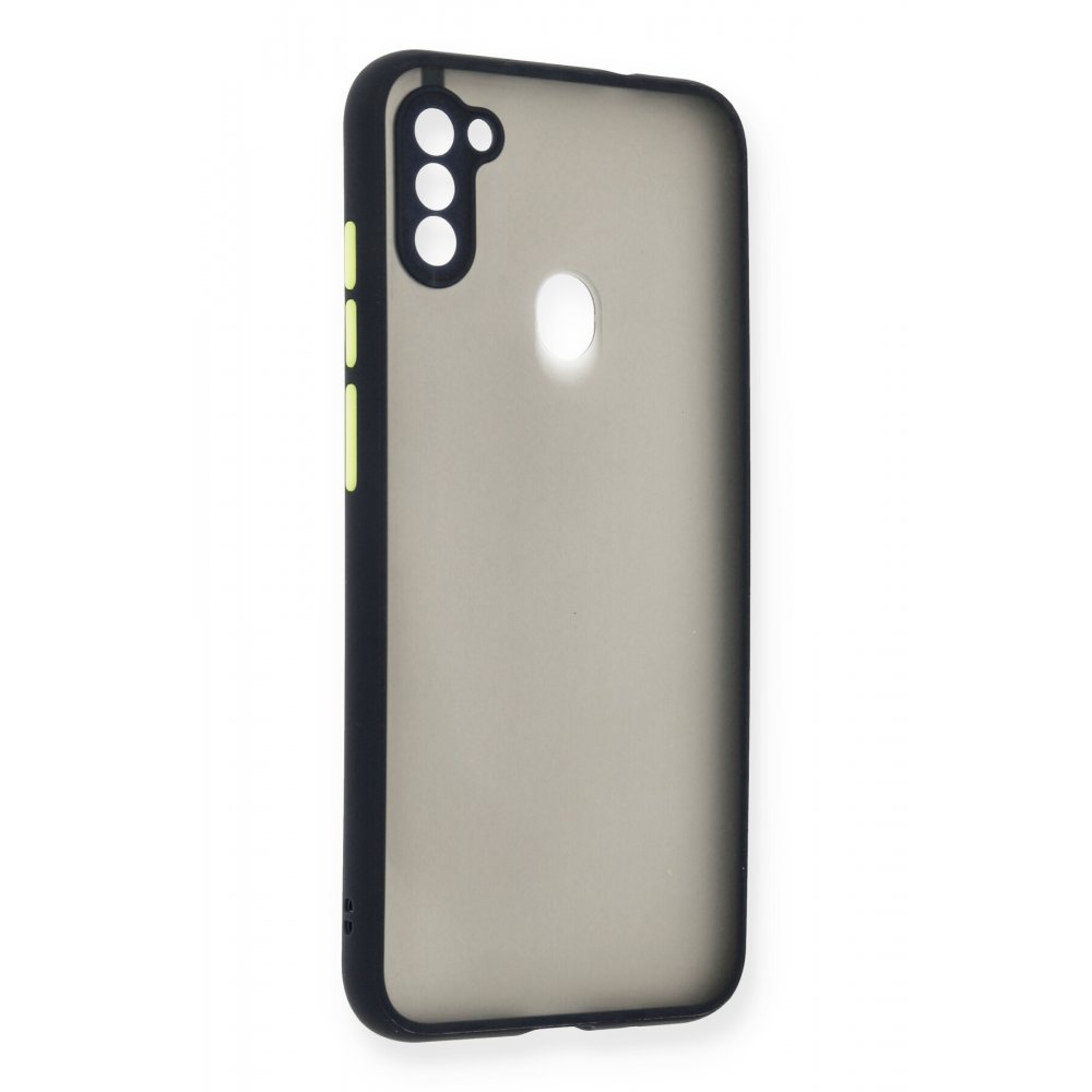 Newface Samsung Galaxy M11 Kılıf Montreal Silikon Kapak - Lacivert