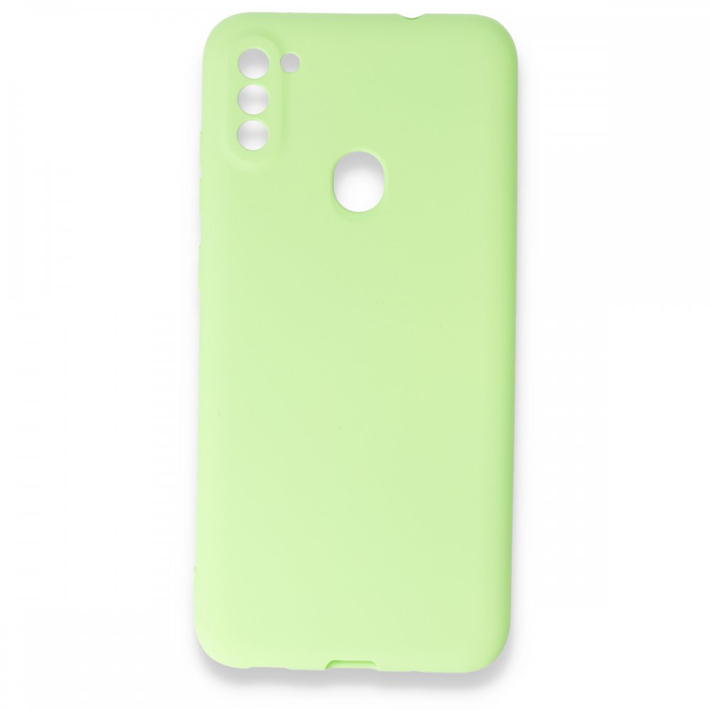 Newface Samsung Galaxy M11 Kılıf First Silikon - Yeşil