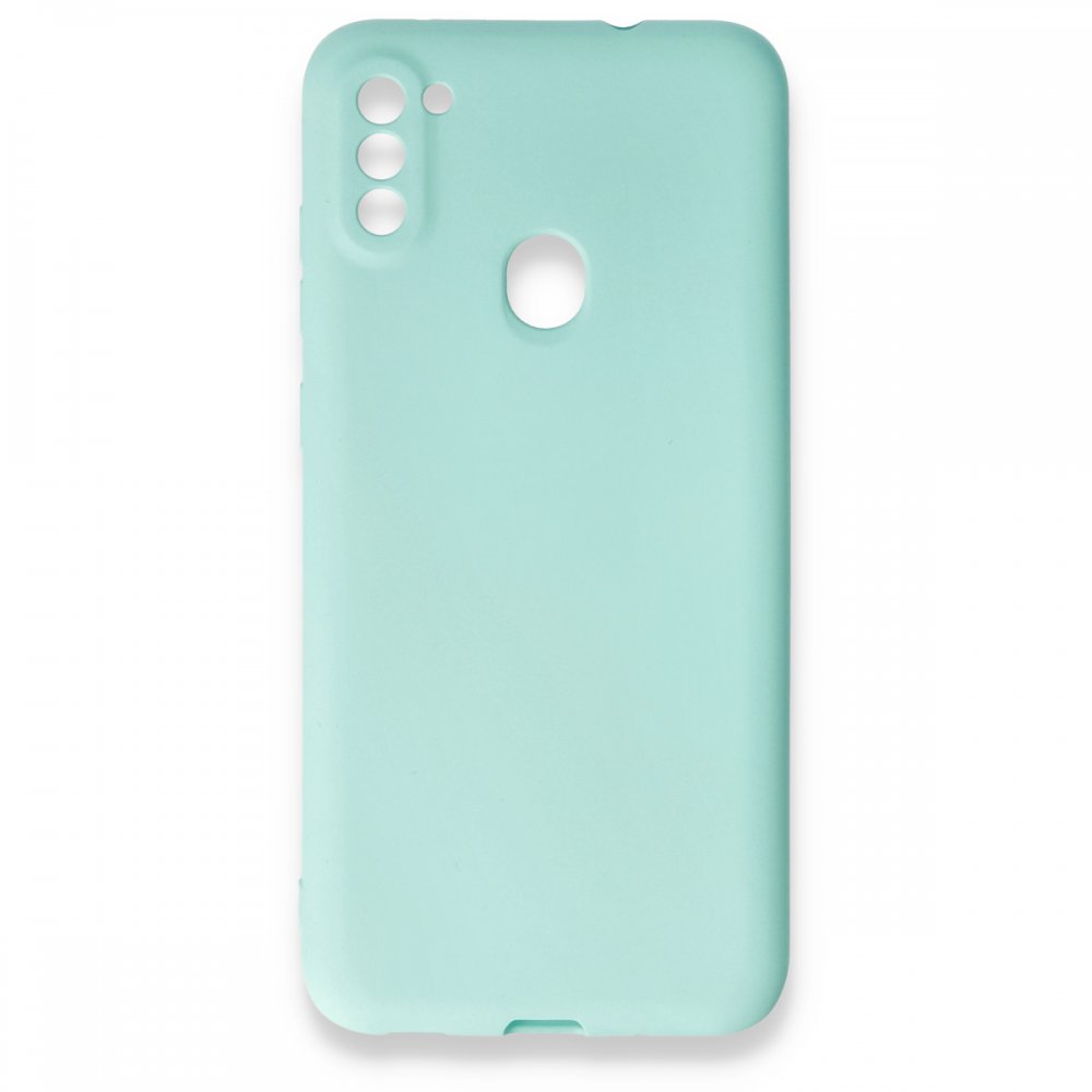 Newface Samsung Galaxy M11 Kılıf First Silikon - Su Yeşili
