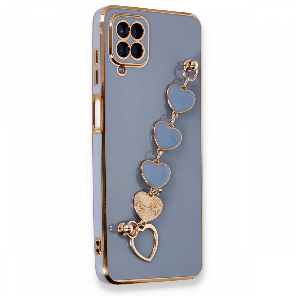 Newface Samsung Galaxy M12 Kılıf Esila Silikon - Gri