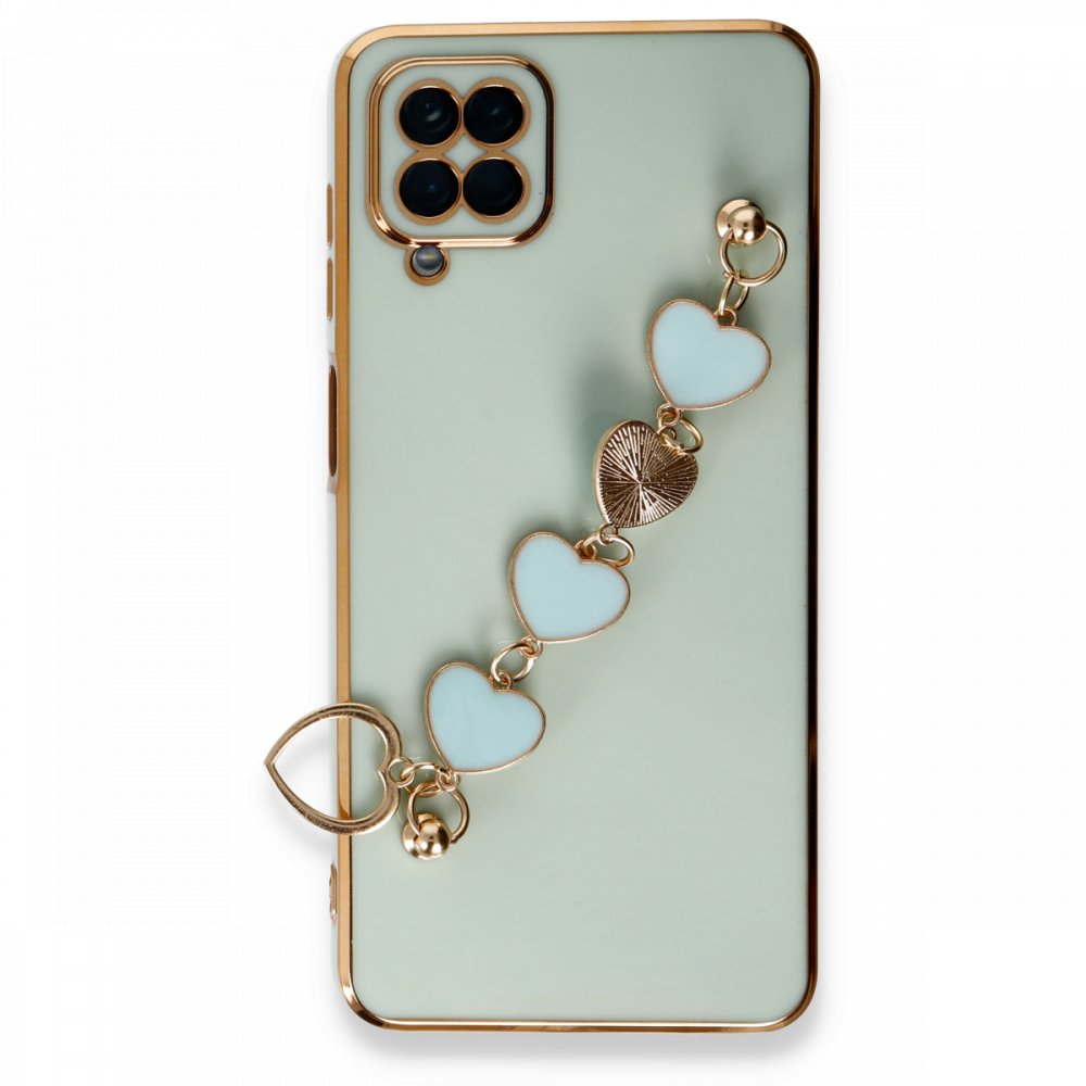 Newface Samsung Galaxy M12 Kılıf Esila Silikon - Su Yeşili