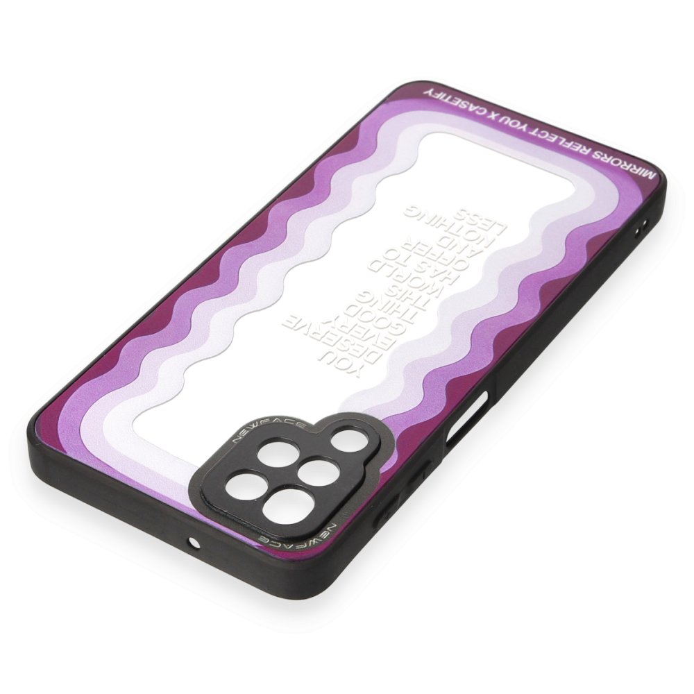 Newface Samsung Galaxy M12 Kılıf Mirror Desenli Kapak - Mirror - 5