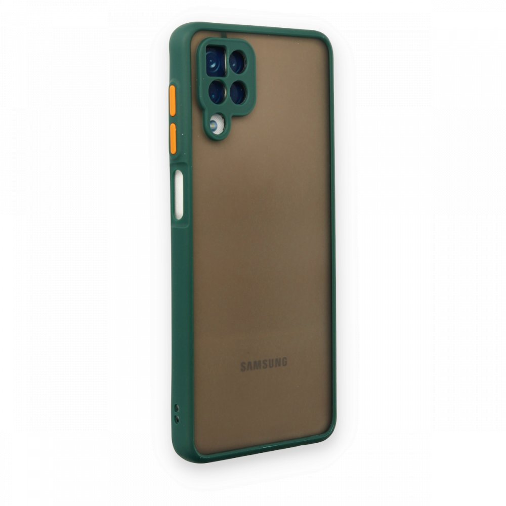 Newface Samsung Galaxy M12 Kılıf Montreal Silikon Kapak - Yeşil