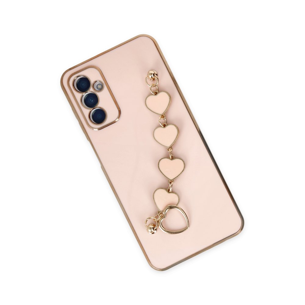 Newface Samsung Galaxy M13 Kılıf Esila Silikon - Pudra