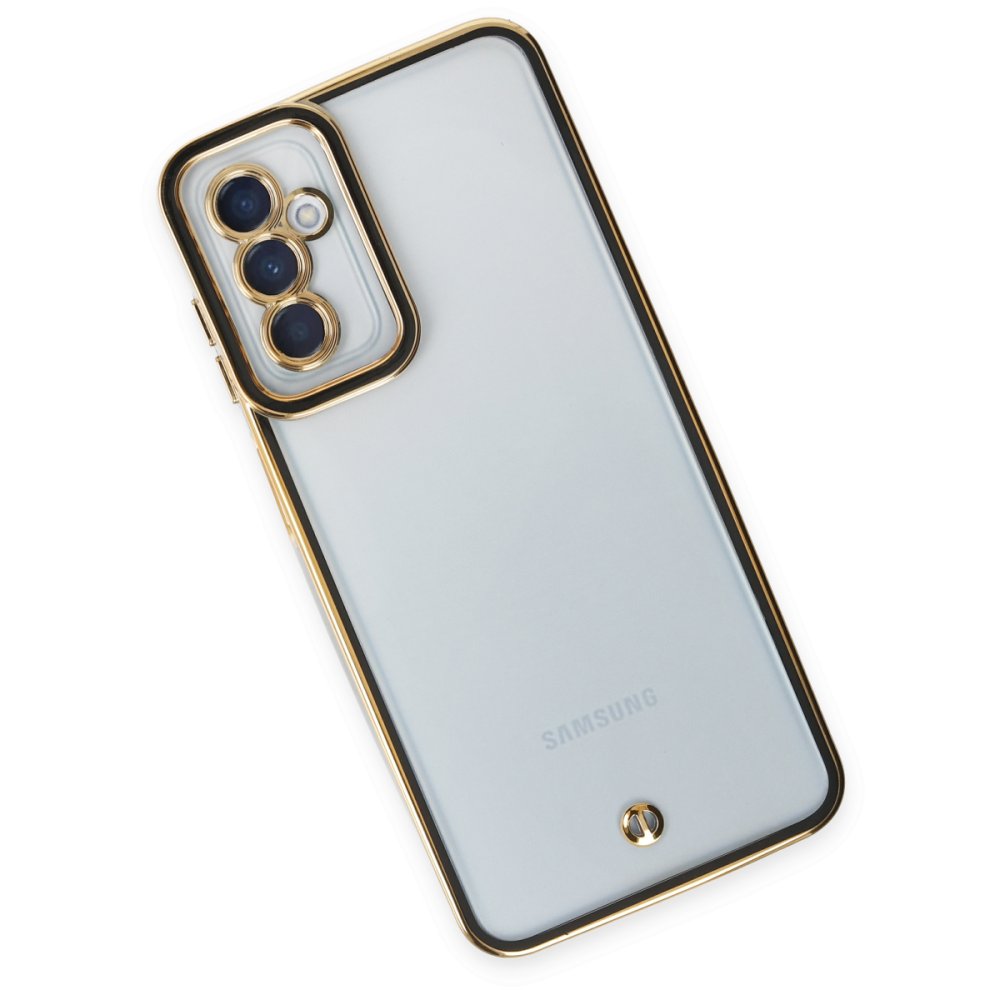 Newface Samsung Galaxy M13 Kılıf Liva Lens Silikon - Siyah