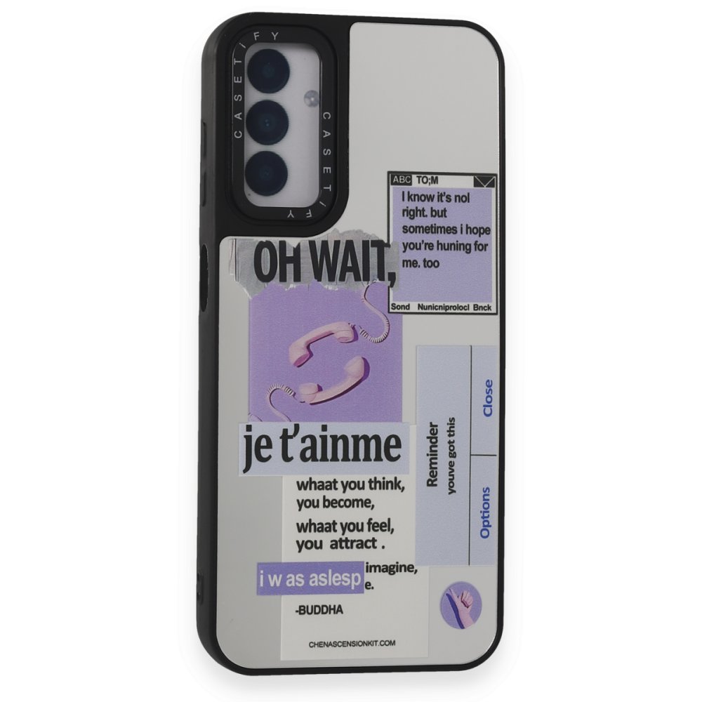 Newface Samsung Galaxy M14 5G Kılıf Mirror Desenli Kapak - Mirror - 4