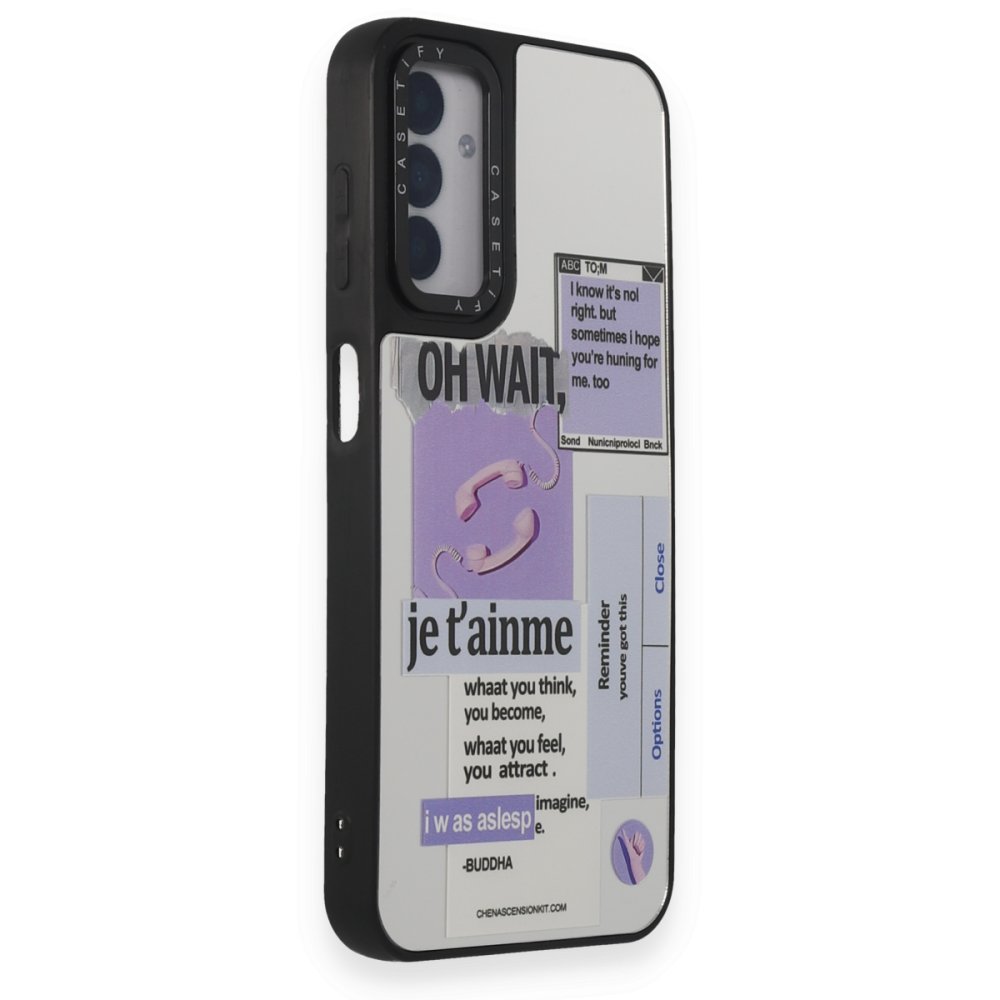 Newface Samsung Galaxy M14 5G Kılıf Mirror Desenli Kapak - Mirror - 4