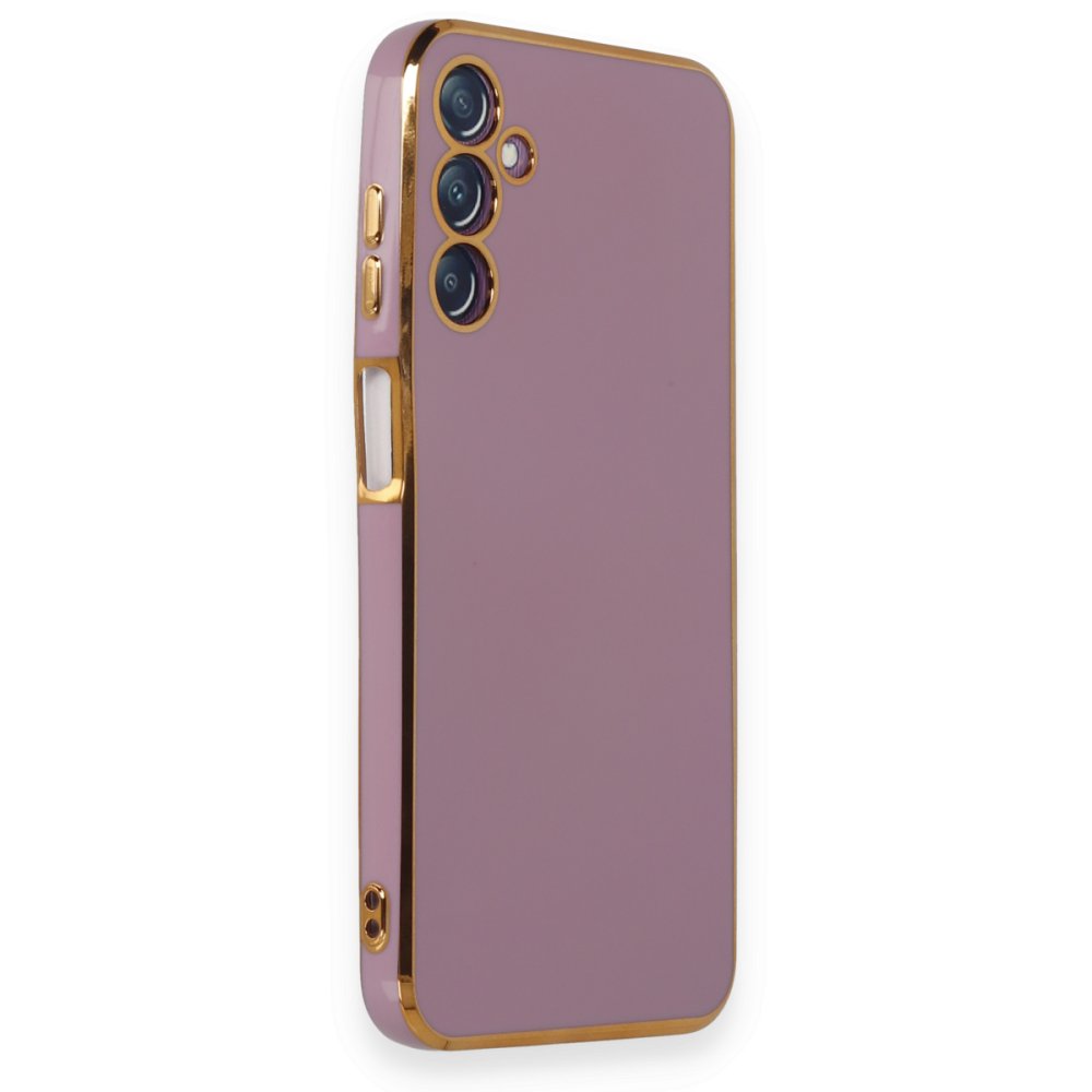 Newface Samsung Galaxy M14 5G Kılıf Volet Silikon - Mor