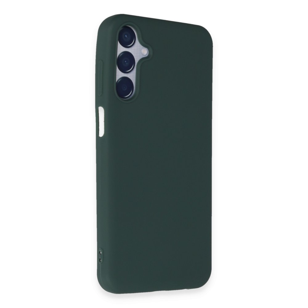 Newface Samsung Galaxy M15 Kılıf First Silikon - Koyu Yeşil