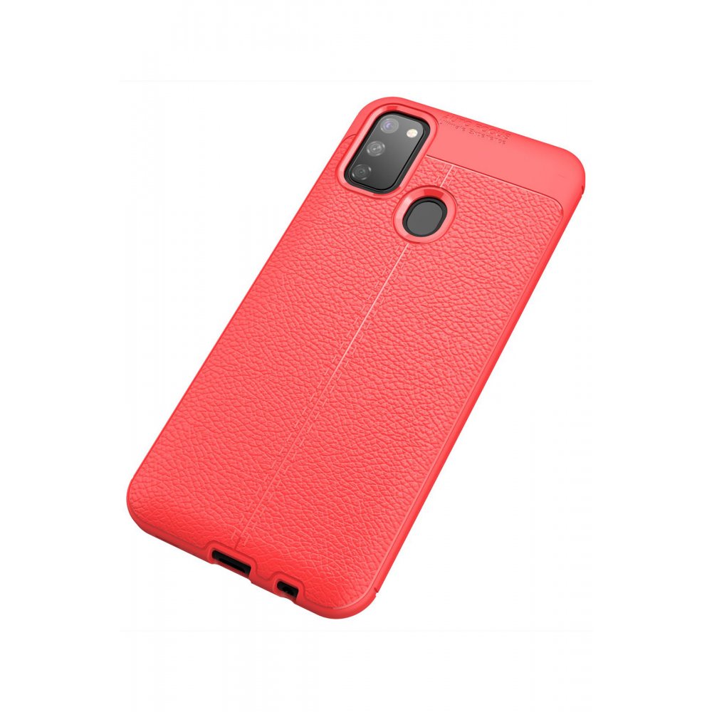 Newface Samsung Galaxy M21 Kılıf Auto Focus Kapak - Kırmızı