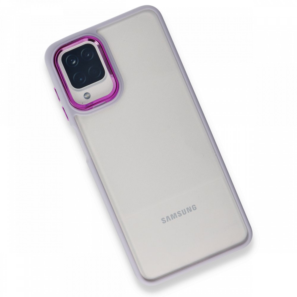 Newface Samsung Galaxy M22 Kılıf Dora Kapak - Lila