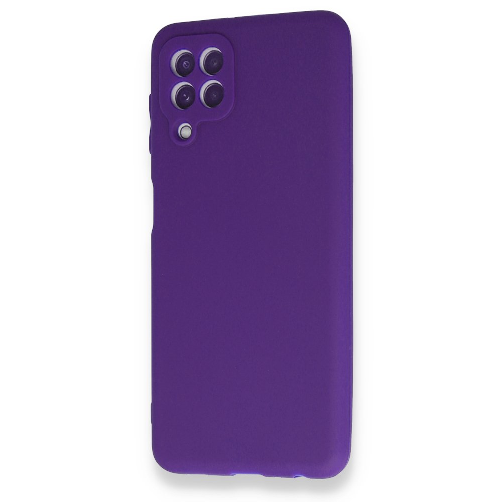 Newface Samsung Galaxy M22 Kılıf First Silikon - Mor