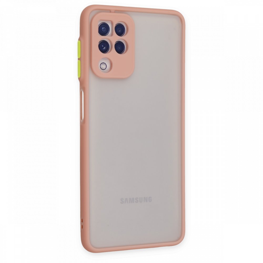 Newface Samsung Galaxy M22 Kılıf Montreal Silikon Kapak - Pembe