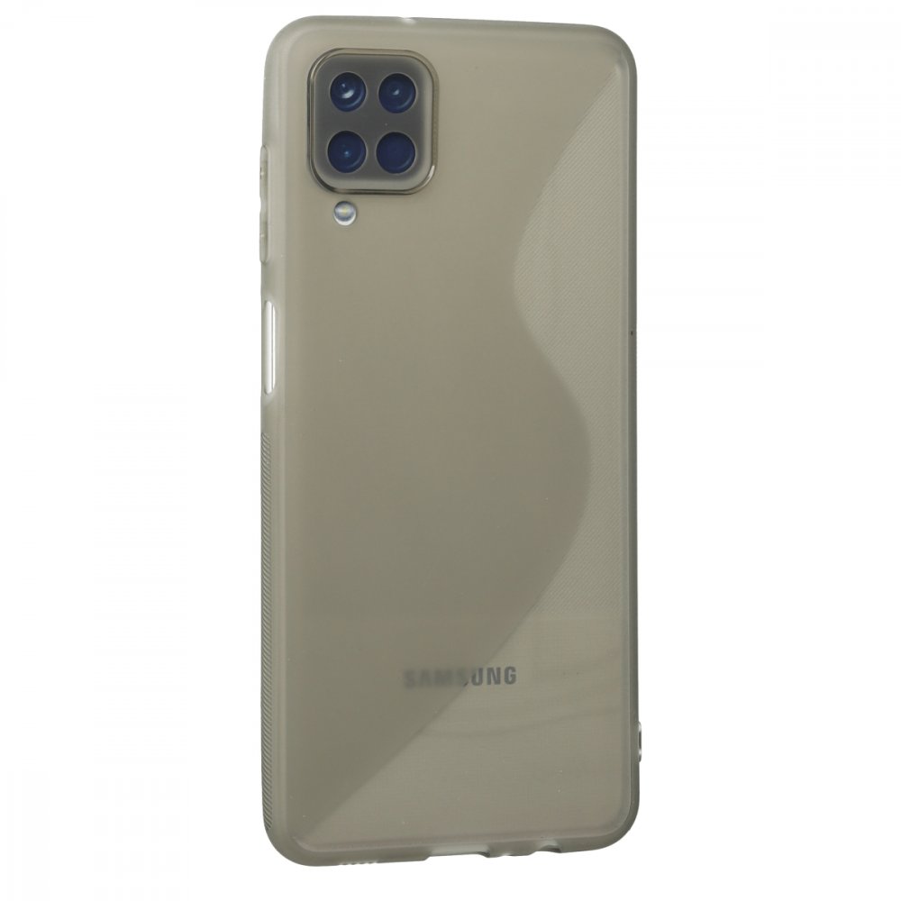 Newface Samsung Galaxy M22 Kılıf S Silikon - Gri