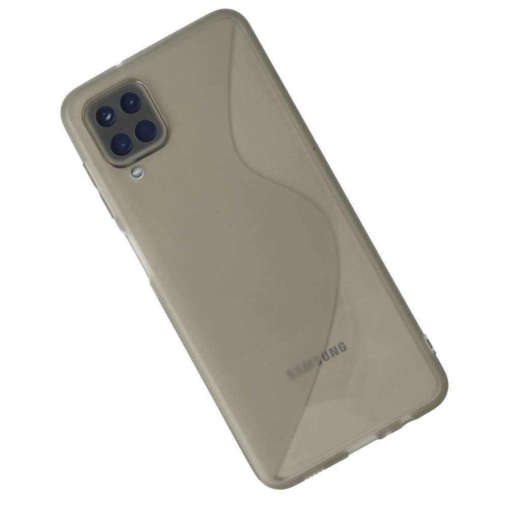 Newface Samsung Galaxy M22 Kılıf S Silikon - Gri