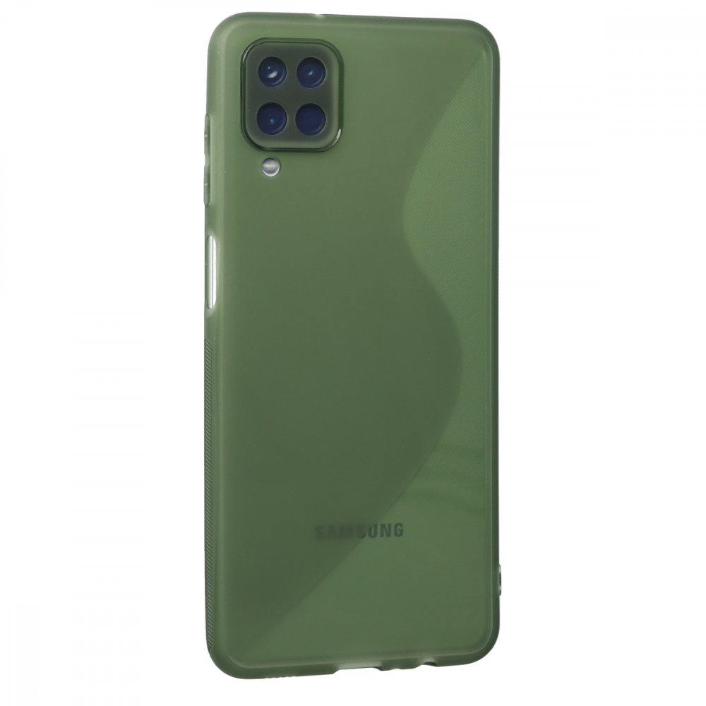 Newface Samsung Galaxy M22 Kılıf S Silikon - Yeşil