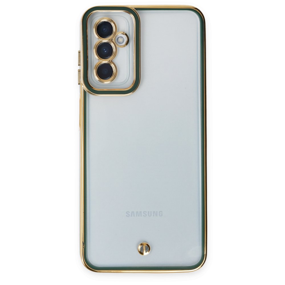 Newface Samsung Galaxy M23 Kılıf Liva Lens Silikon - Yeşil