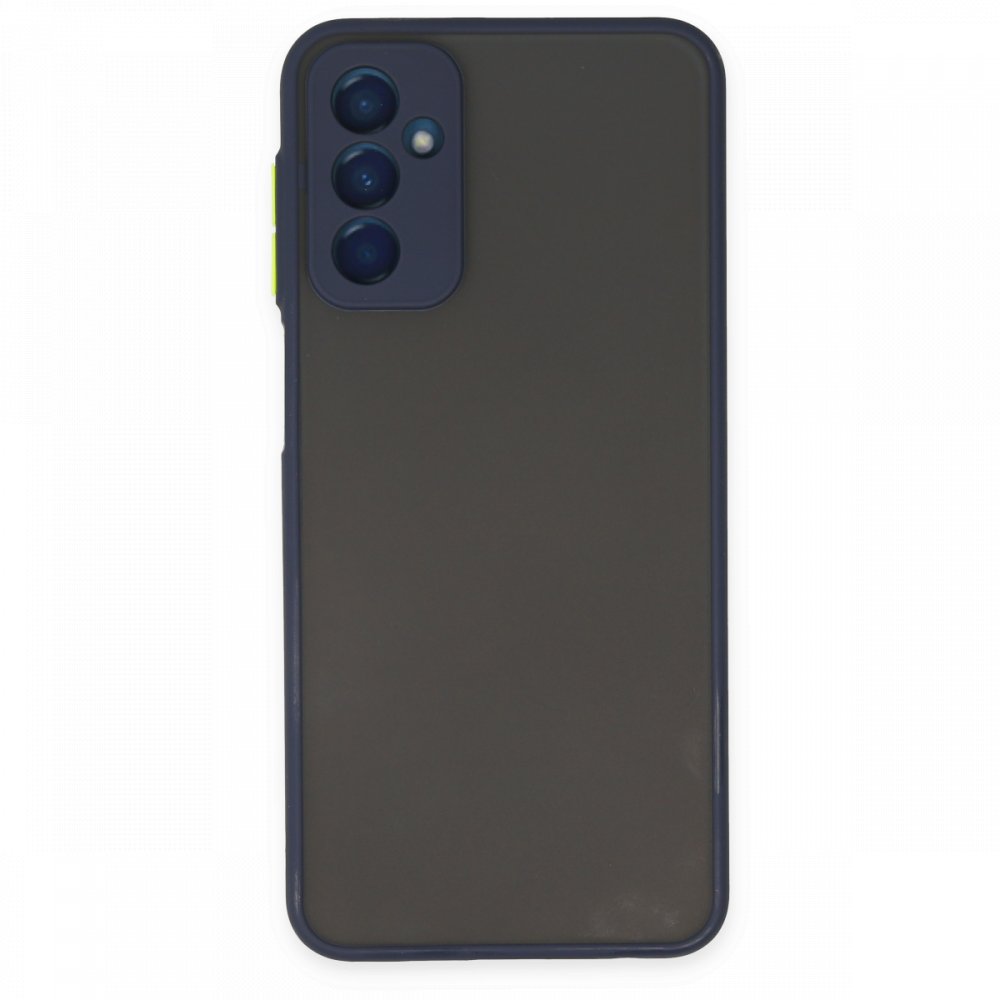 Newface Samsung Galaxy M23 Kılıf Montreal Silikon Kapak - Lacivert