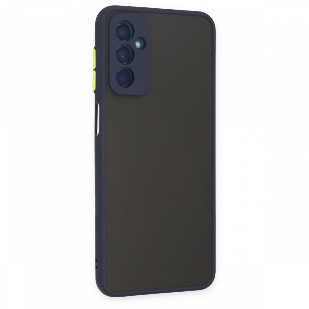 Newface Samsung Galaxy M23 Kılıf Montreal Silikon Kapak - Lacivert