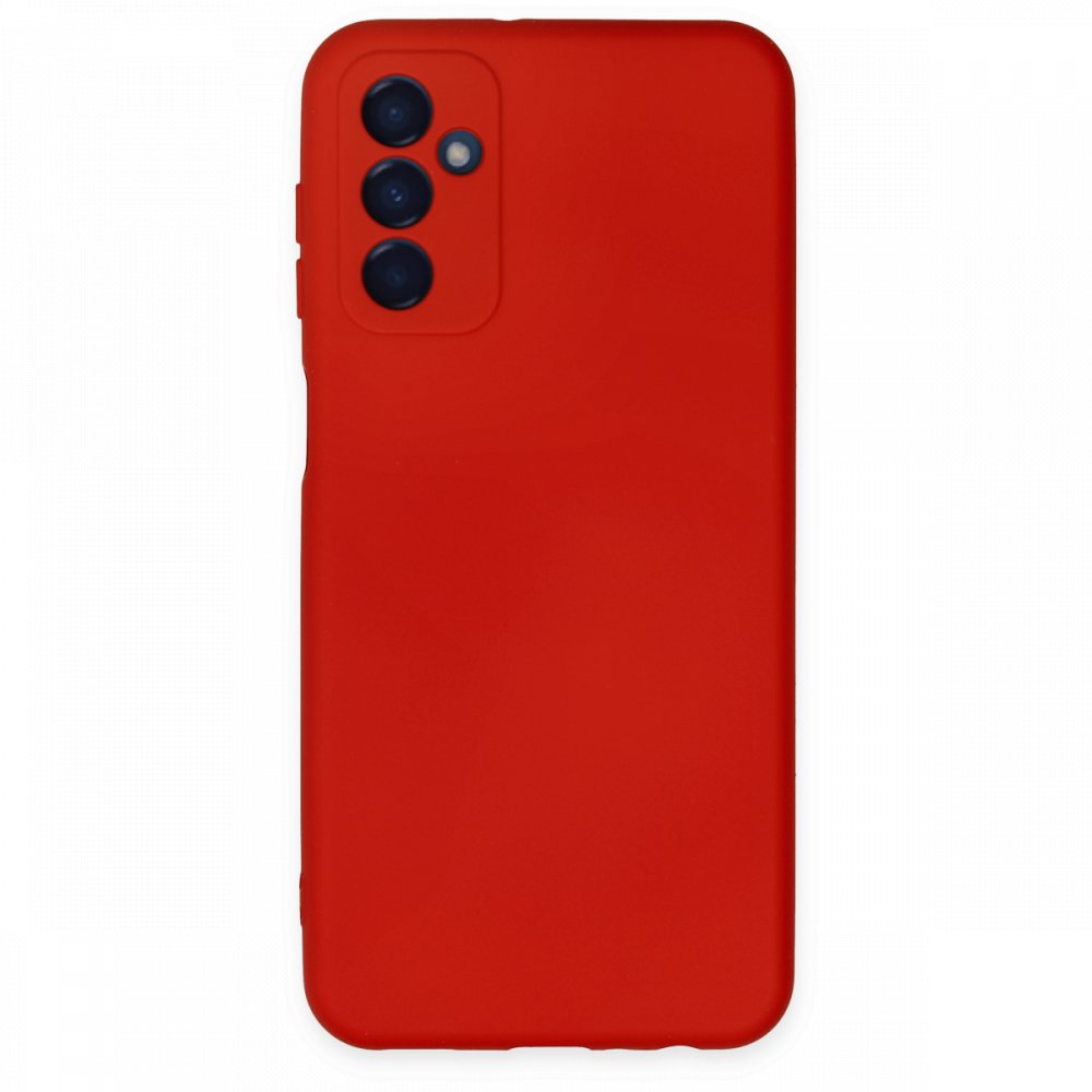Newface Samsung Galaxy M13 Kılıf Nano içi Kadife Silikon - Kırmızı