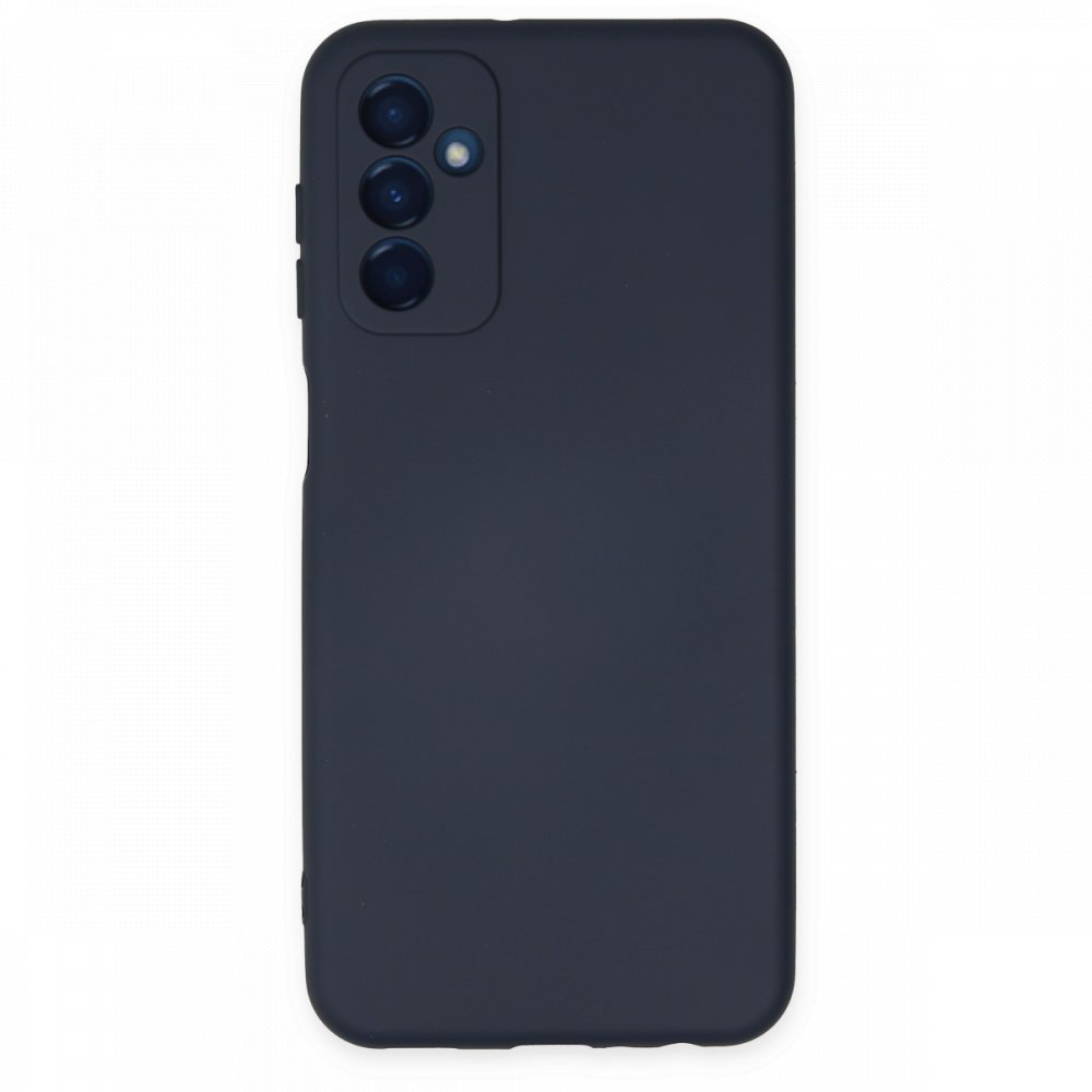 Newface Samsung Galaxy M13 Kılıf Nano içi Kadife Silikon - Lacivert