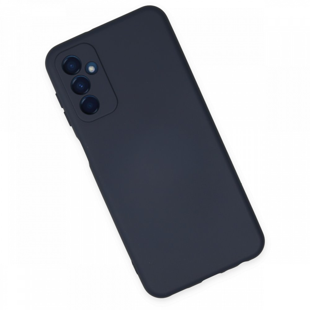 Newface Samsung Galaxy M13 Kılıf Nano içi Kadife Silikon - Lacivert