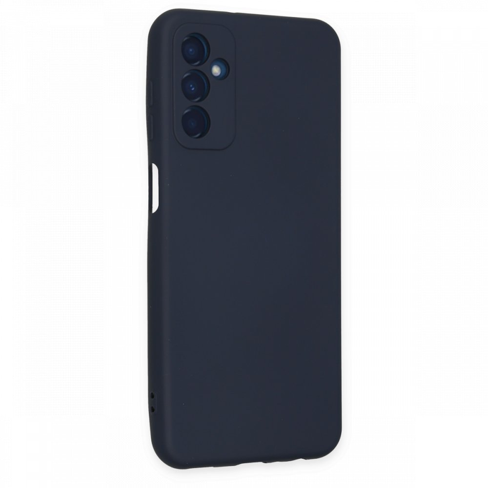 Newface Samsung Galaxy M13 Kılıf Nano içi Kadife Silikon - Lacivert