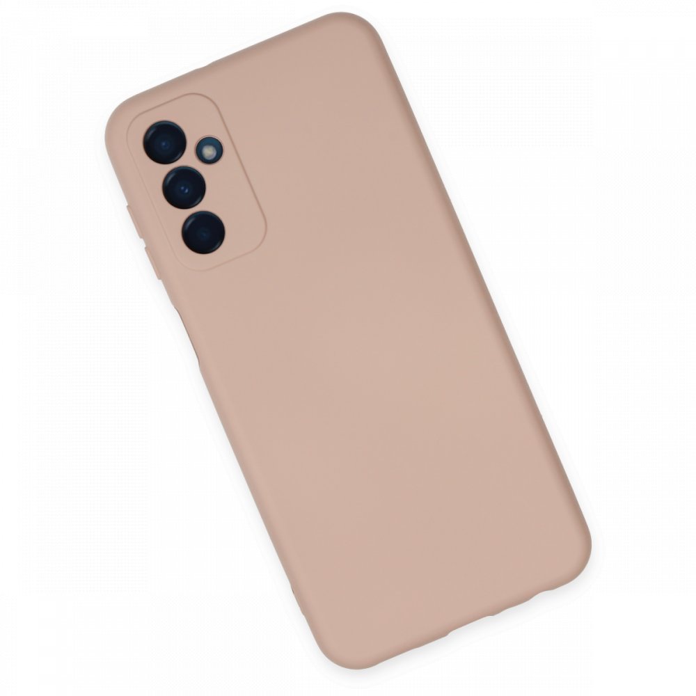 Newface Samsung Galaxy M23 Kılıf Nano içi Kadife Silikon - Pudra