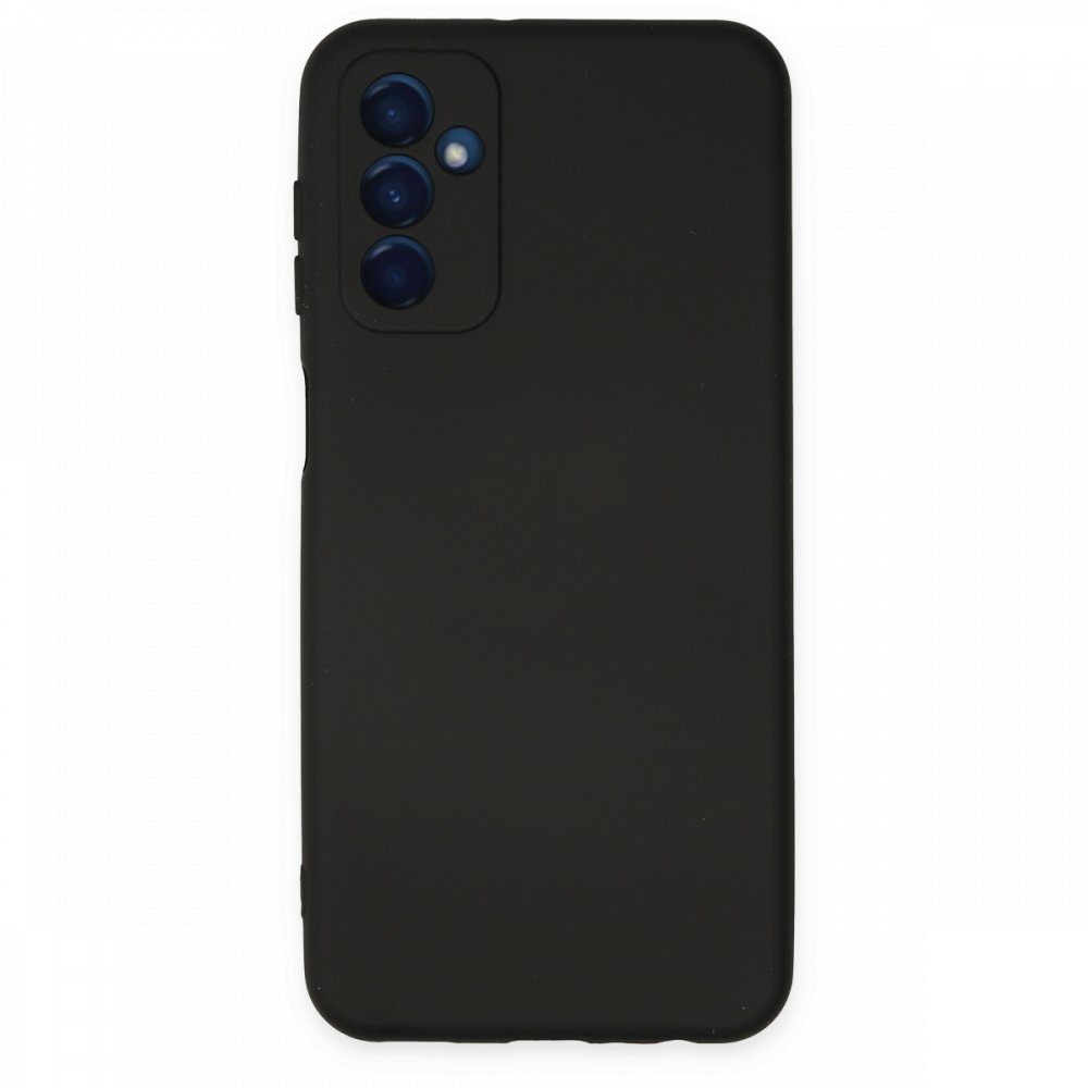Newface Samsung Galaxy M13 Kılıf Nano içi Kadife Silikon - Siyah