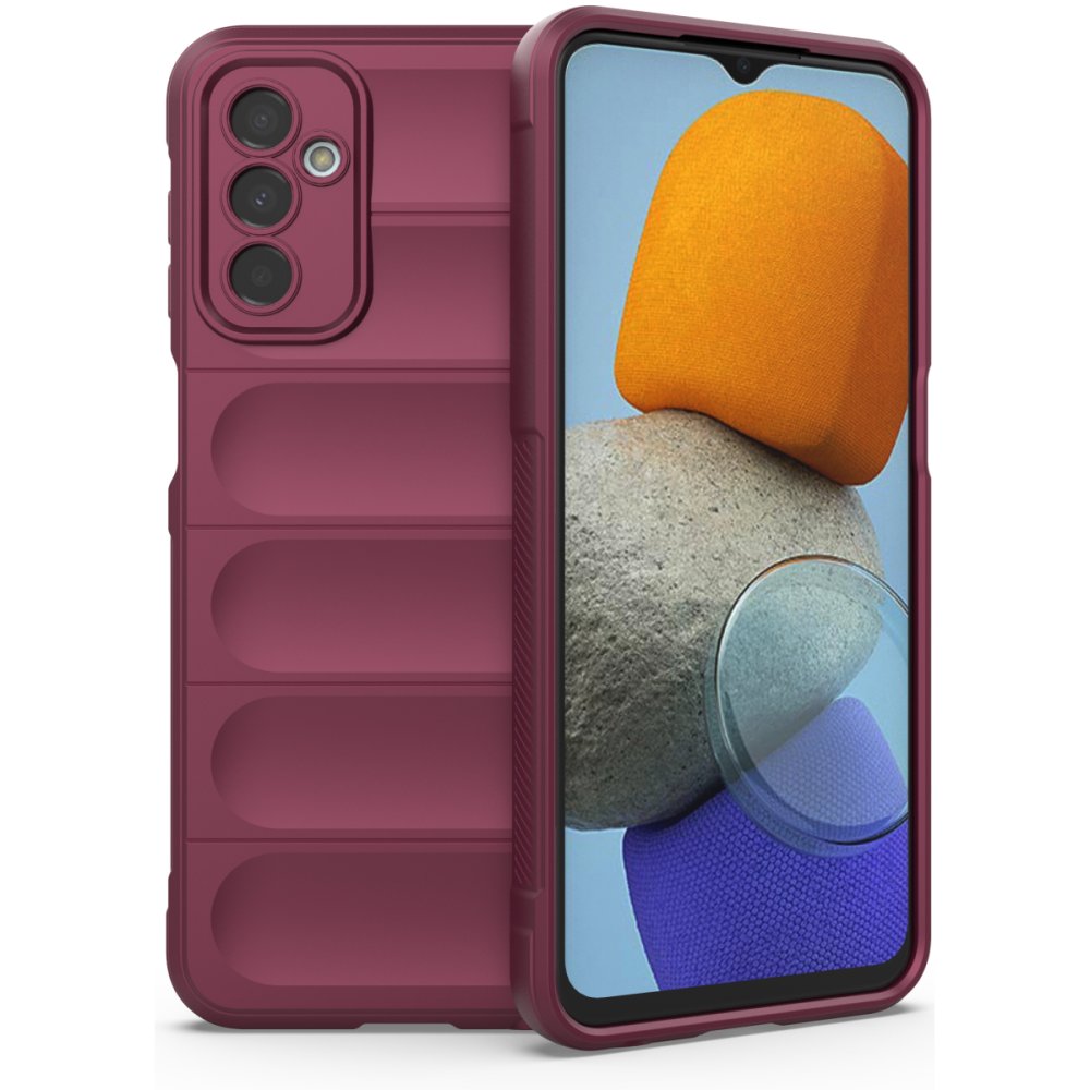 Newface Samsung Galaxy M23 Kılıf Optimum Silikon - Bordo