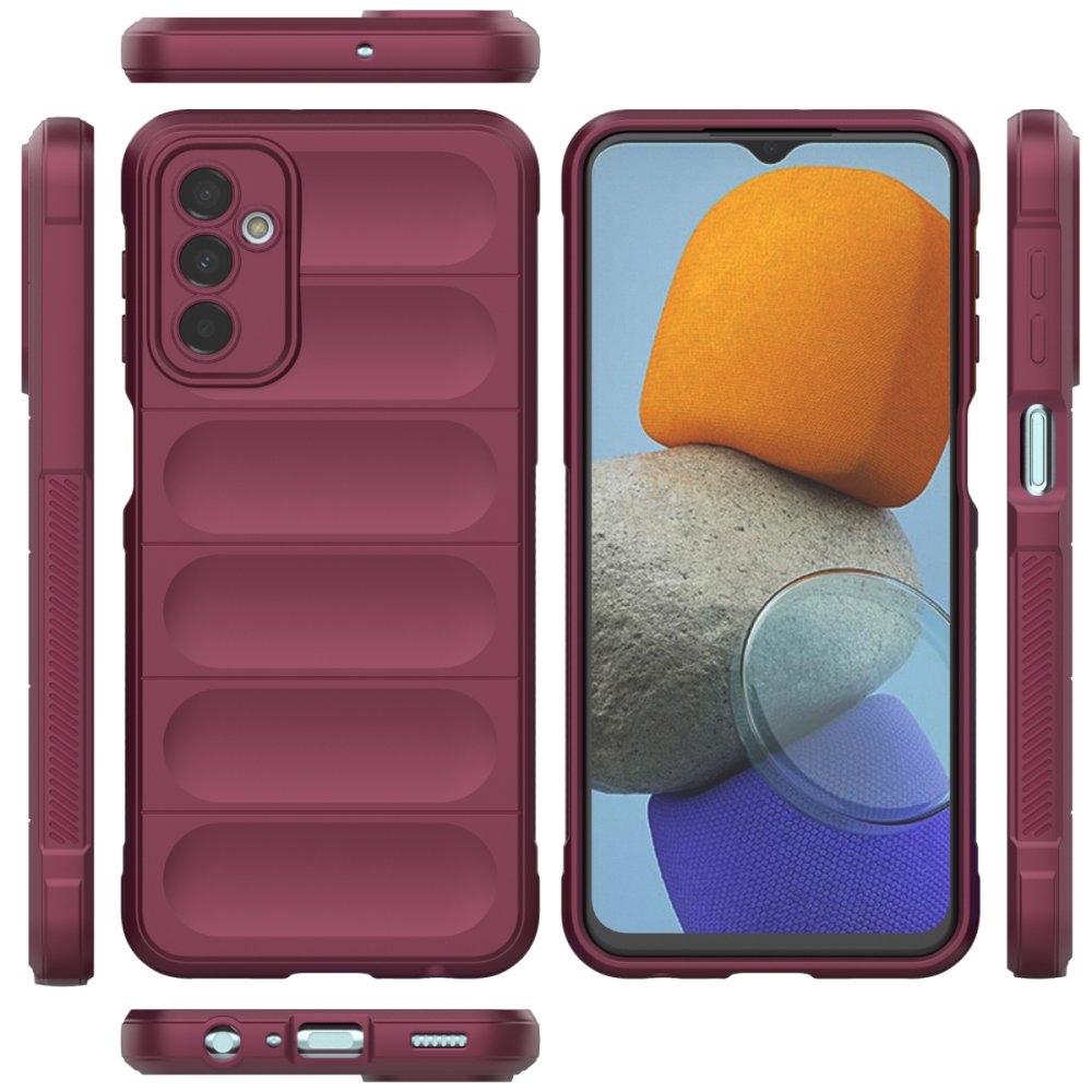 Newface Samsung Galaxy M23 Kılıf Optimum Silikon - Bordo