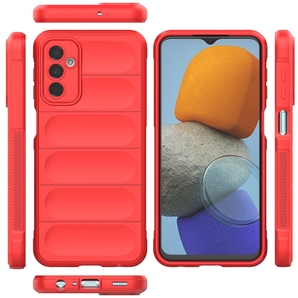 Newface Samsung Galaxy M23 Kılıf Optimum Silikon - Kırmızı