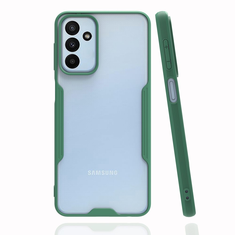Newface Samsung Galaxy M23 Kılıf Platin Silikon - Yeşil