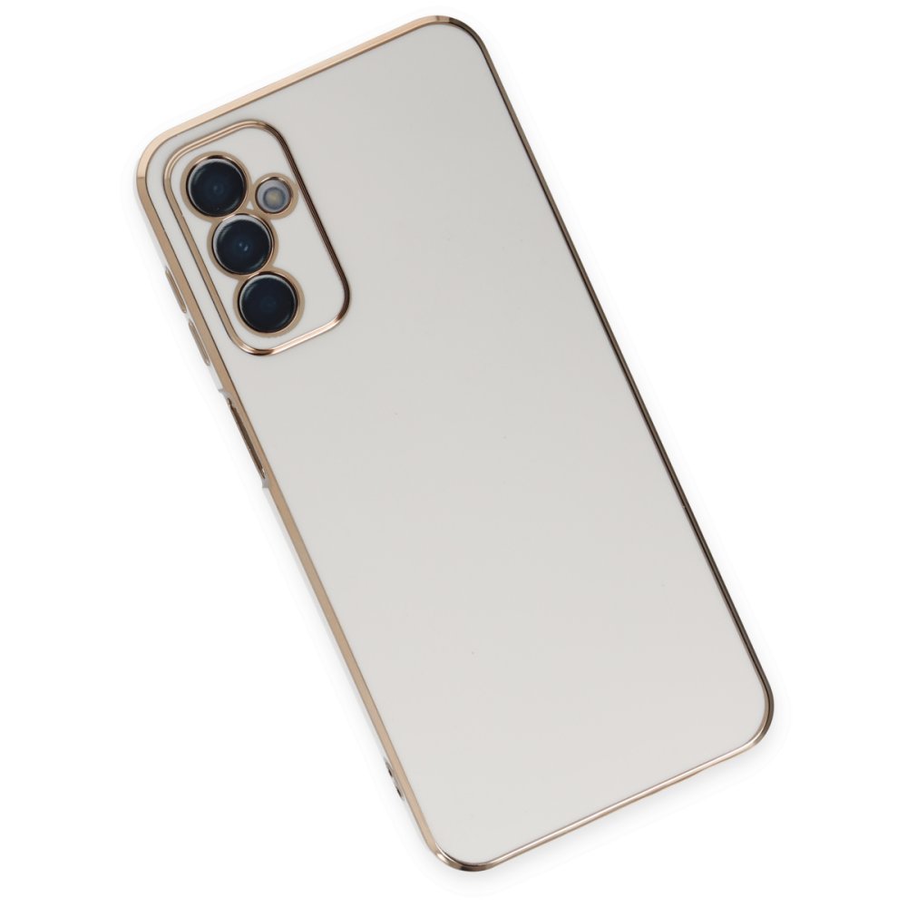 Newface Samsung Galaxy M23 Kılıf Volet Silikon - Beyaz