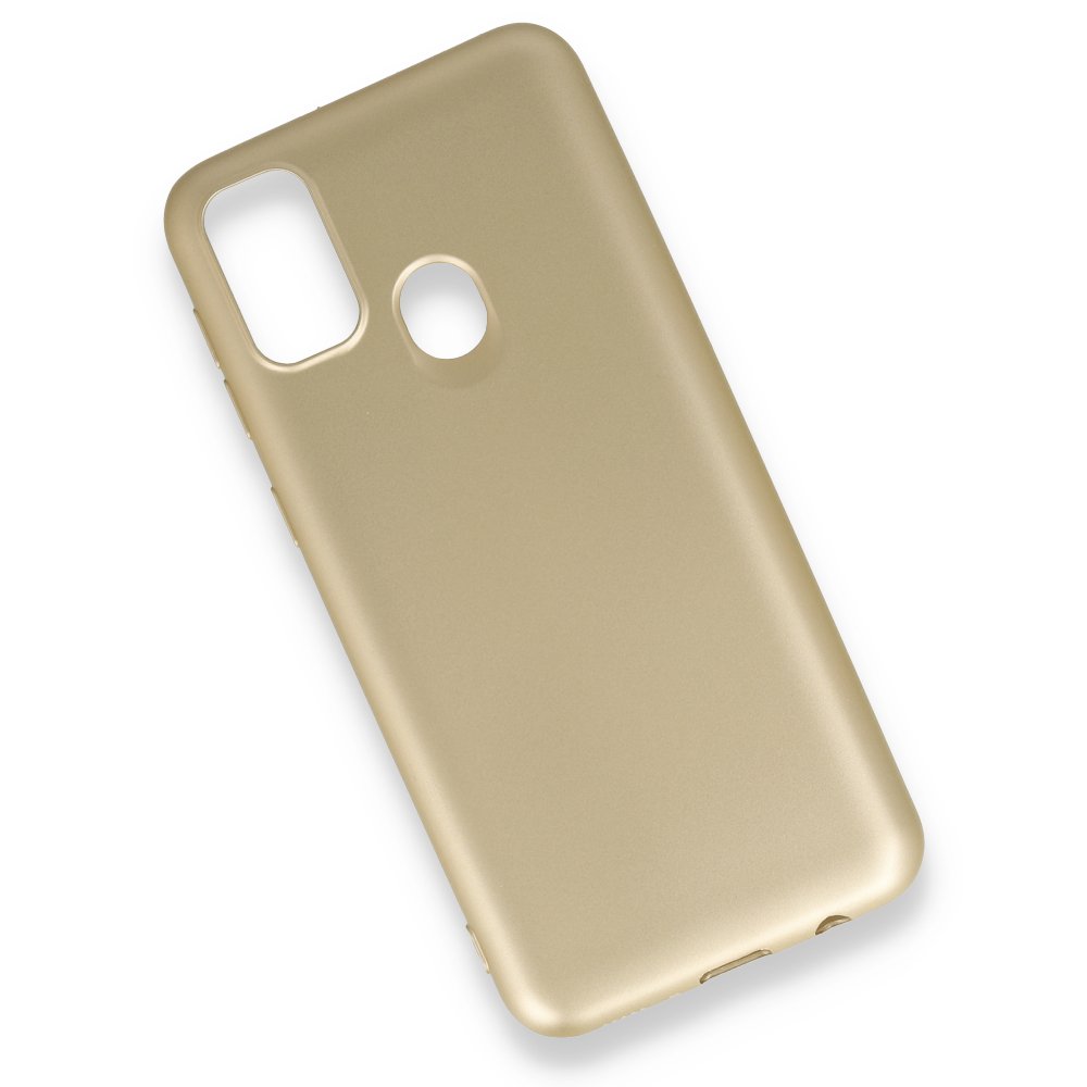 Newface Samsung Galaxy M30S Kılıf First Silikon - Gold