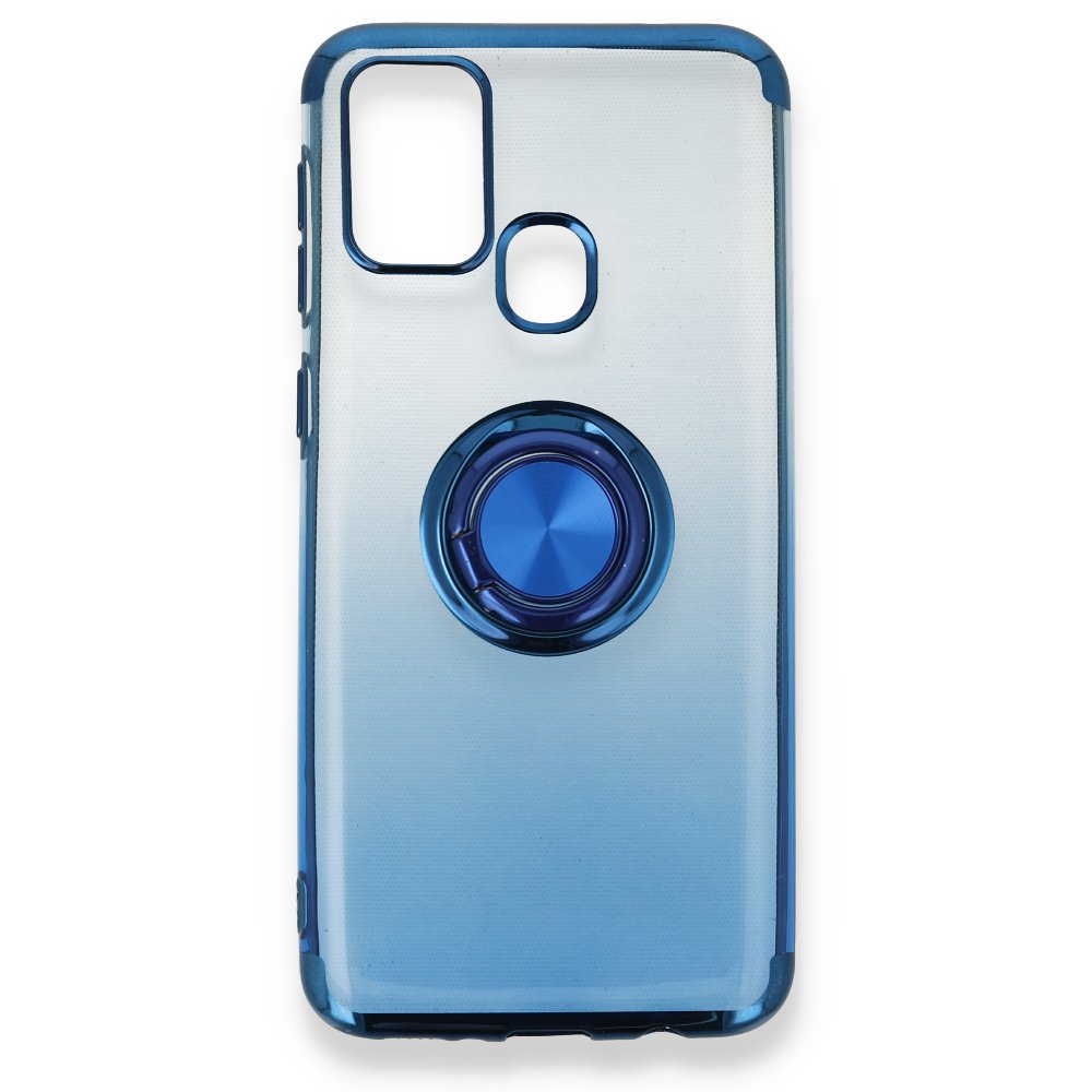 Newface Samsung Galaxy M31 Kılıf Marvel Yüzüklü Silikon - Mavi