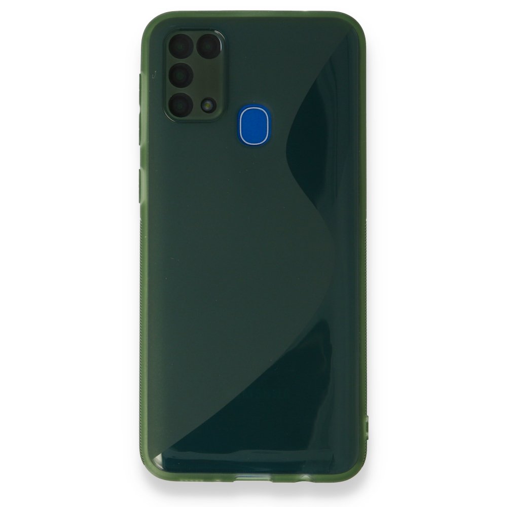 Newface Samsung Galaxy M31 Kılıf S Silikon - Yeşil