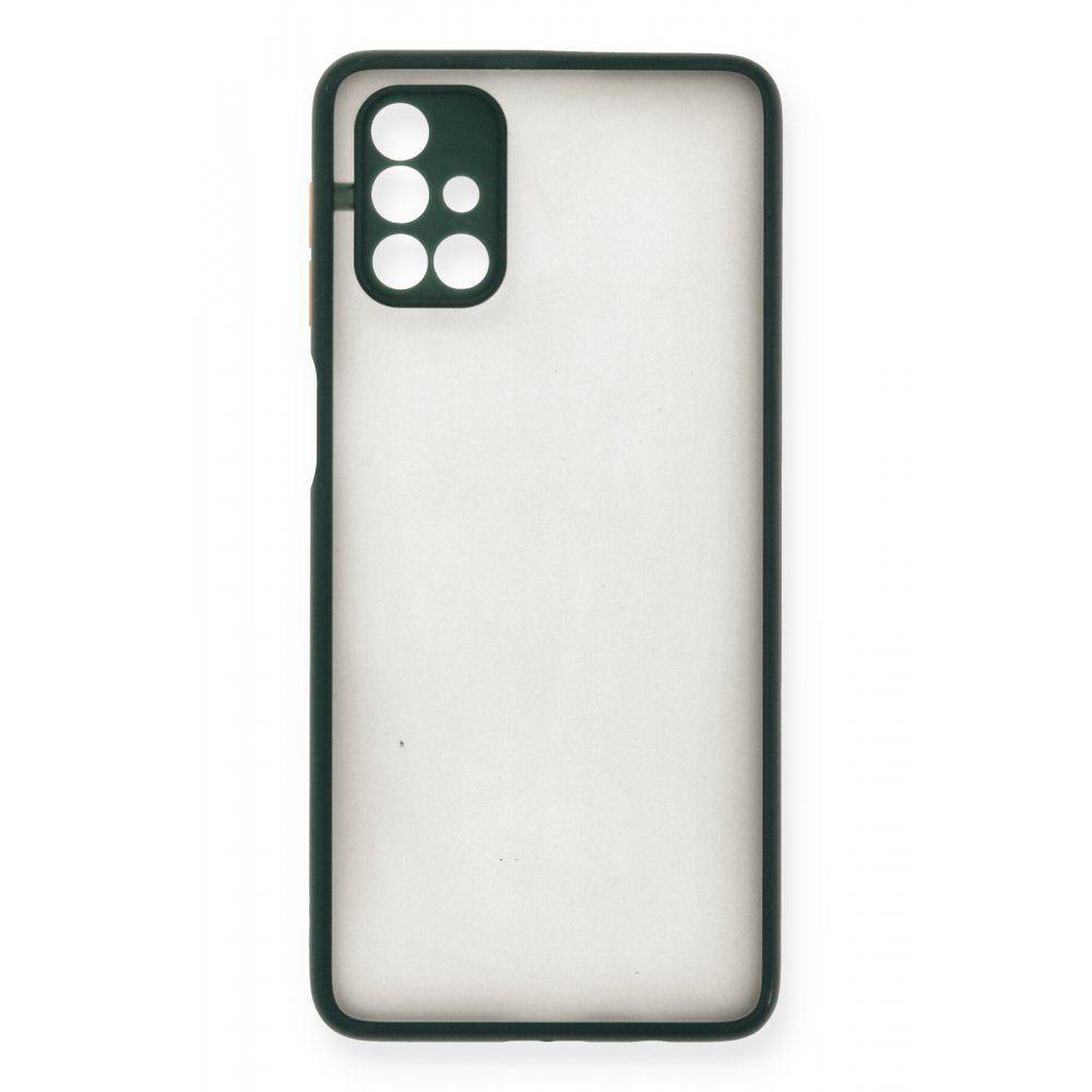 Newface Samsung Galaxy M31S Kılıf Montreal Silikon Kapak - Yeşil