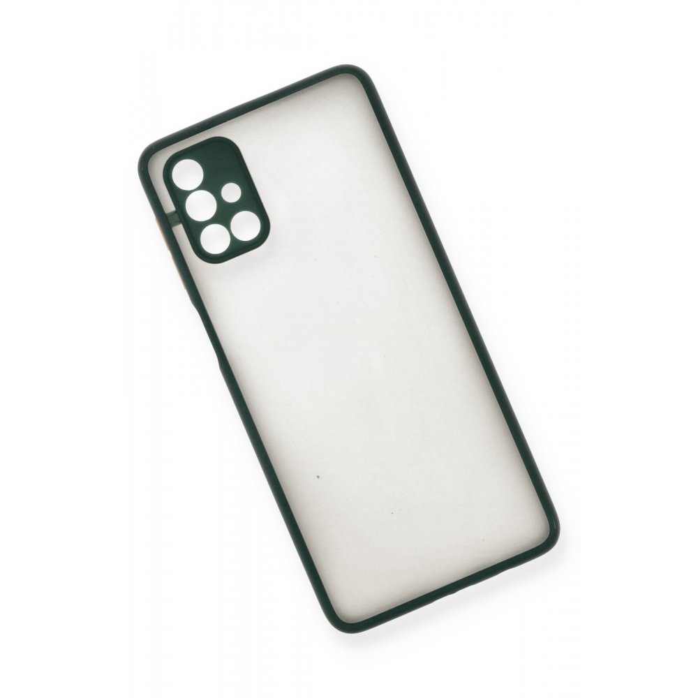 Newface Samsung Galaxy M31S Kılıf Montreal Silikon Kapak - Yeşil