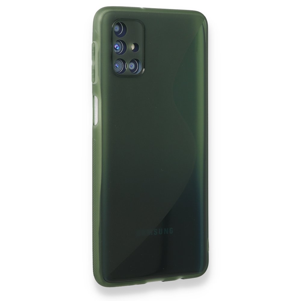 Newface Samsung Galaxy M31S Kılıf S Silikon - Yeşil