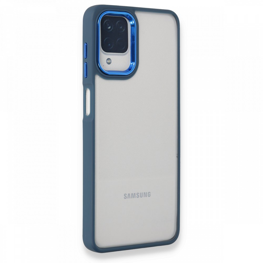 Newface Samsung Galaxy M32 Kılıf Dora Kapak - Mavi