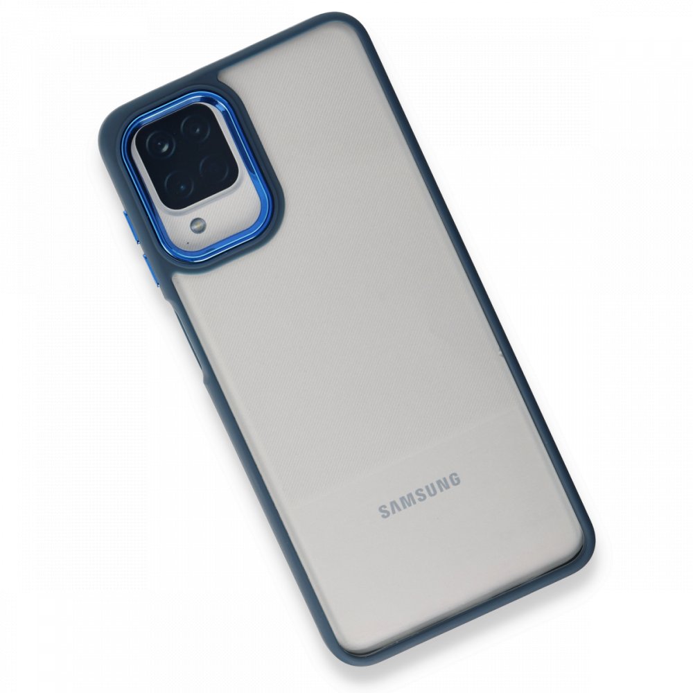 Newface Samsung Galaxy M32 Kılıf Dora Kapak - Mavi