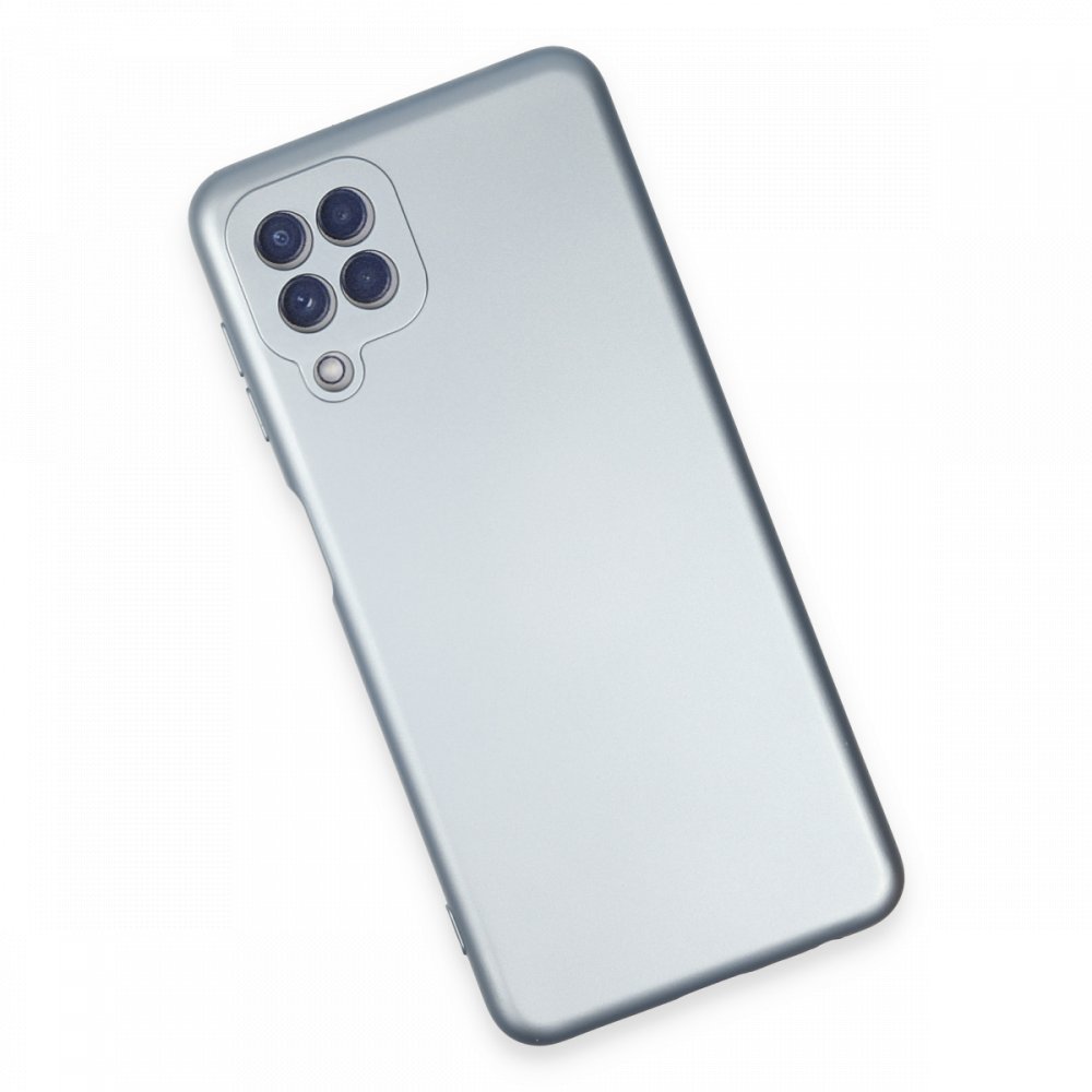 Newface Samsung Galaxy M32 Kılıf Nano içi Kadife Silikon - Sky Blue