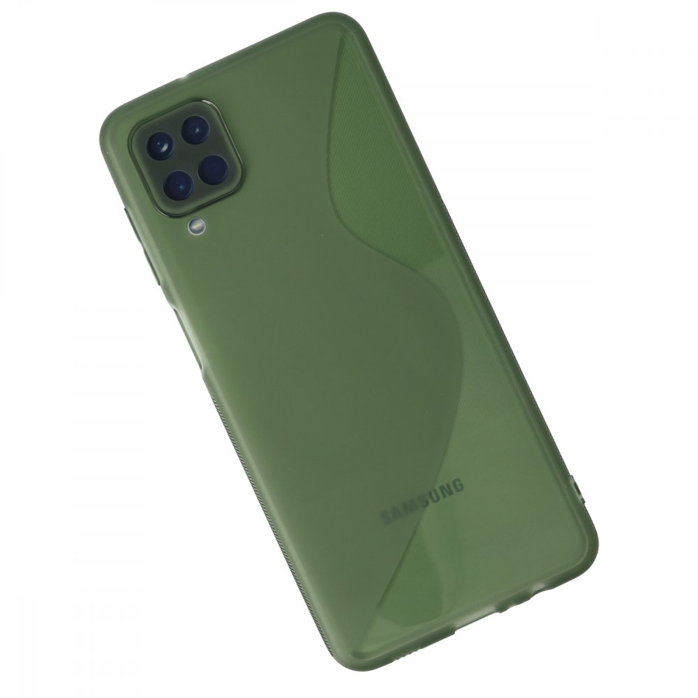 Newface Samsung Galaxy M32 Kılıf S Silikon - Yeşil