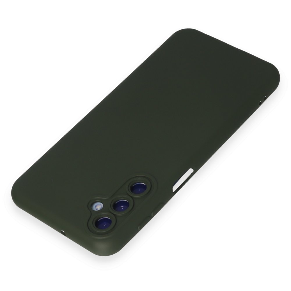 Newface Samsung Galaxy M34 5G Kılıf Nano içi Kadife Silikon - Koyu Yeşil