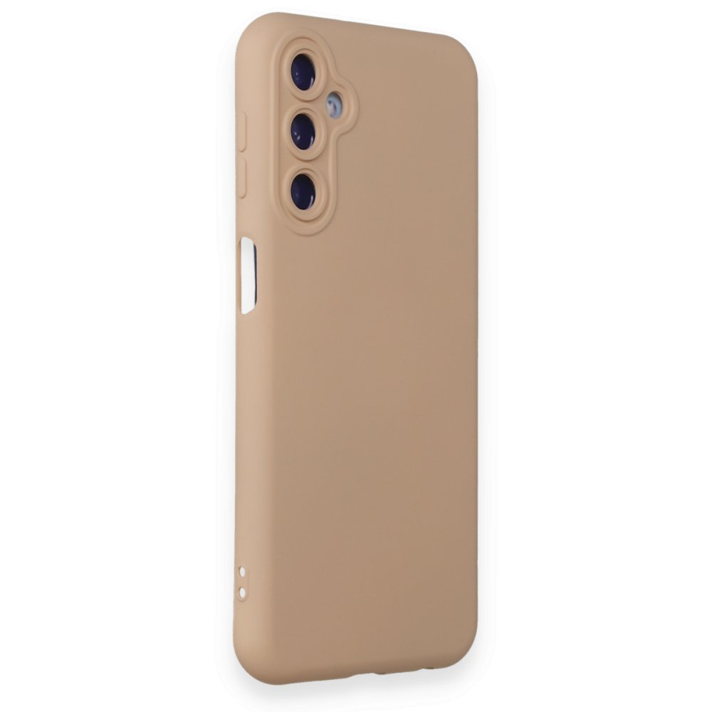 Newface Samsung Galaxy M34 5G Kılıf Nano içi Kadife Silikon - Pudra