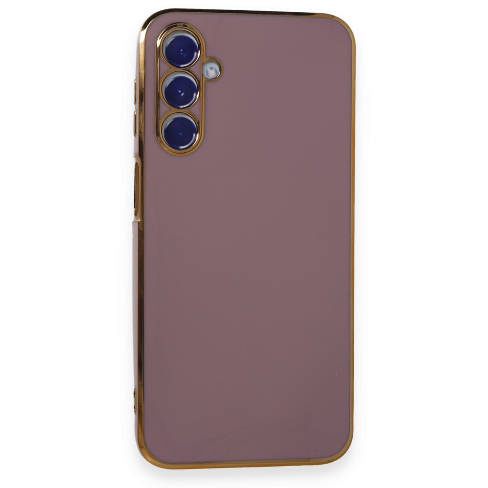 Newface Samsung Galaxy M34 5G Kılıf Volet Silikon - Mor