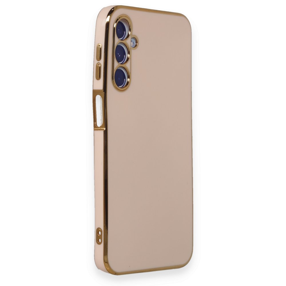 Newface Samsung Galaxy M34 5G Kılıf Volet Silikon - Pembe