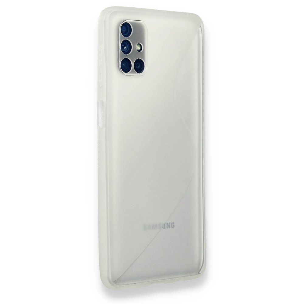 Newface Samsung Galaxy M51 Kılıf S Silikon - Şeffaf